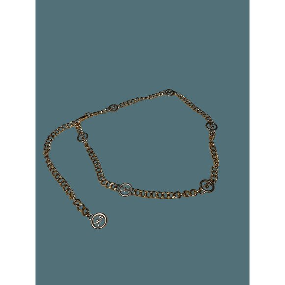 Michael Kors Gold & Silver Adjustable Chain Belt main image 5